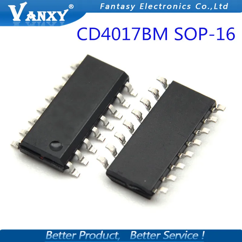 10 шт. CD4017BM SOP16 CD4017 SOP CD4017BM96 HEF4017 HEF4017BT SMD HCF4017|ic cd4017|smd icic smd |