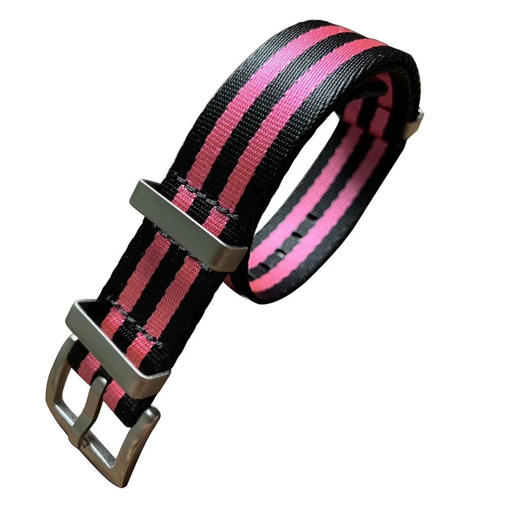 

One Piece Seatbelt Nylon Nato Diver Watch Band Strap 20mm 22mm