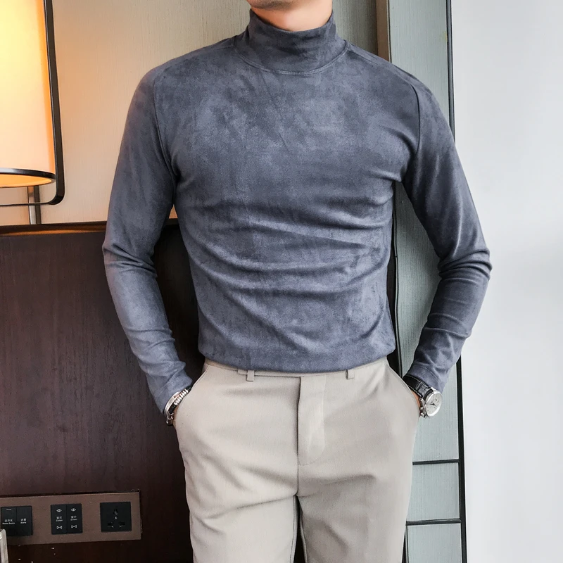 khaki turtleneck mens