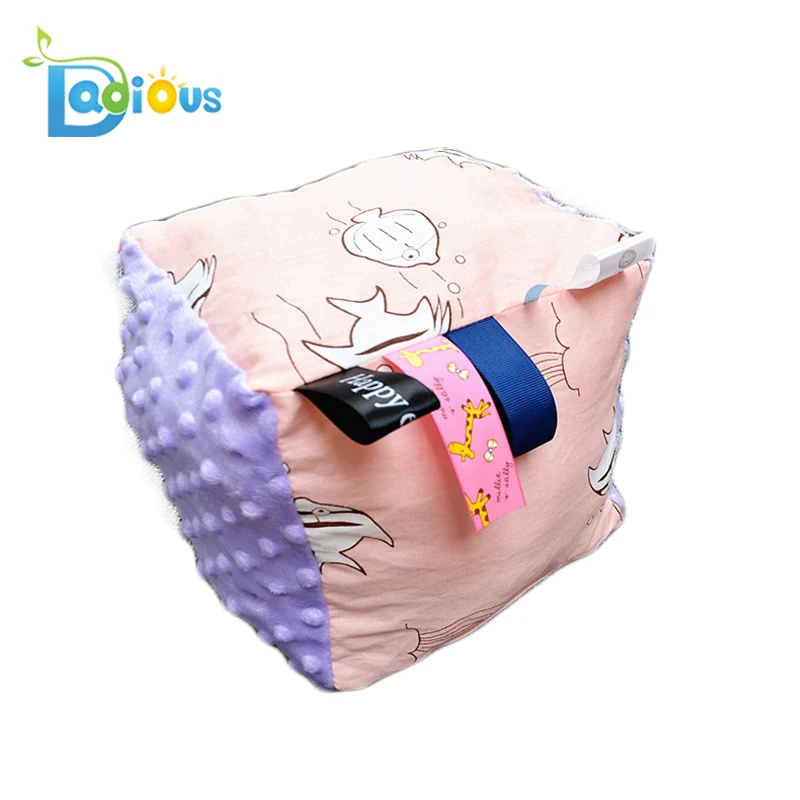 ABDL Baby Toys Plush Bright Colors Baby Soft Adult Baby Playing Taggies Stuffed Block Taggies