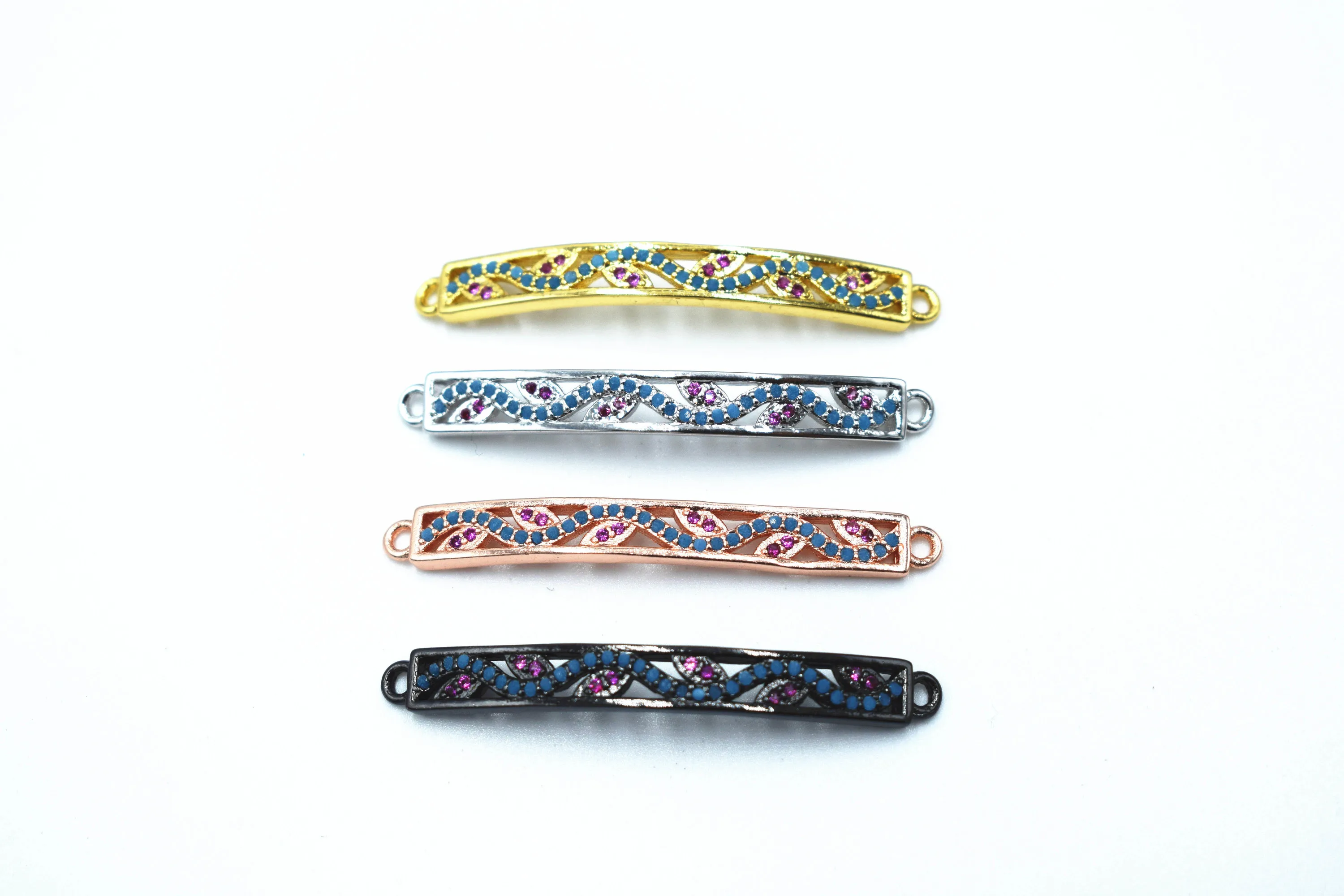 Cubic Zirconia Bracelet Pendant.Micro-inlay Zirconia.Gold Plating 24K Gold. Color Durable Jewellery Accessories | Украшения и