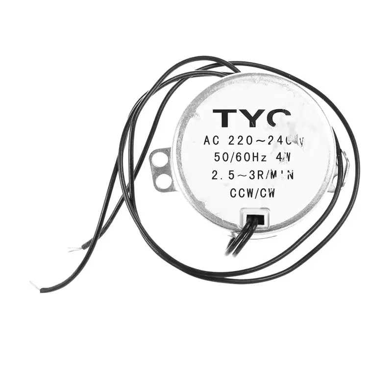 Горячий TYC50 AC синхронный двигатель 220V 3RPM 4W 8Kgf.cm Крутящий момент CCW/CW|Шаговый