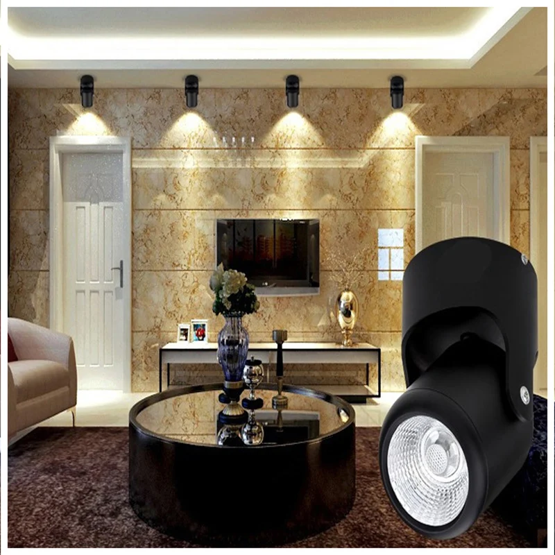 

Jiawen Ultra Bright 7W Spotlight Operated Convenient Light Fixture for Attics Bedroom background lights(AC85-265V)
