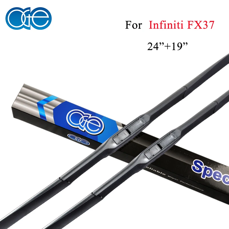 Oge Windscreen Wiper Blades For Infiniti FX37 24''+19'' Pair Natural Rubber Windshield Auto Car Accessories Oge Windscreen Wiper Blades For Infiniti FX37 24''+19'' Pair Natural Rubber Windshield Auto Car Accessories