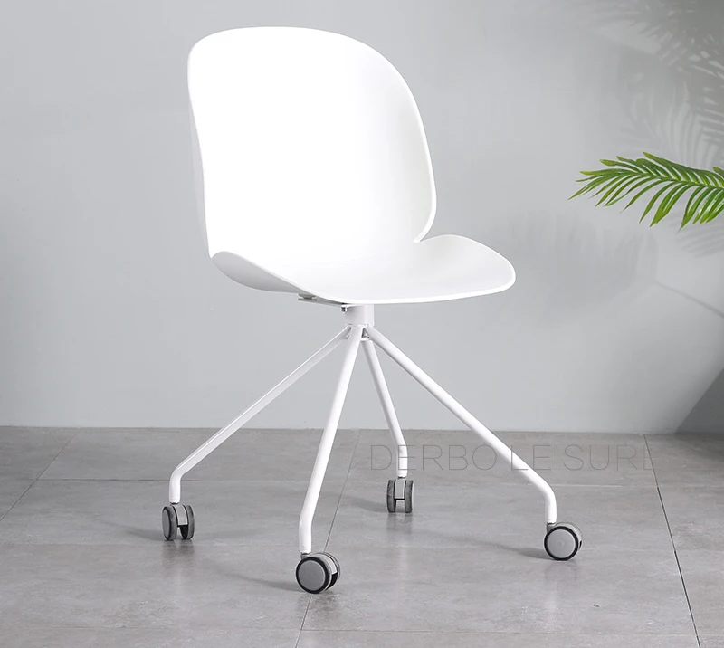 Современный дизайн, пластиковый металлический чердак, поворотный Офисный Компьютерный стул для учебы, хороший модный дизайн, популярный W или W/O колесный обеденный стул, 1 шт