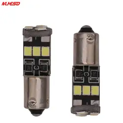 10 шт BA9S T4W H6W 2835 SMD CANBUS Белый 9 светодиодный автомобилей Клин Сторона плафон, лампа для просмотра карт номерных знаков Подсветка лампа 12 V