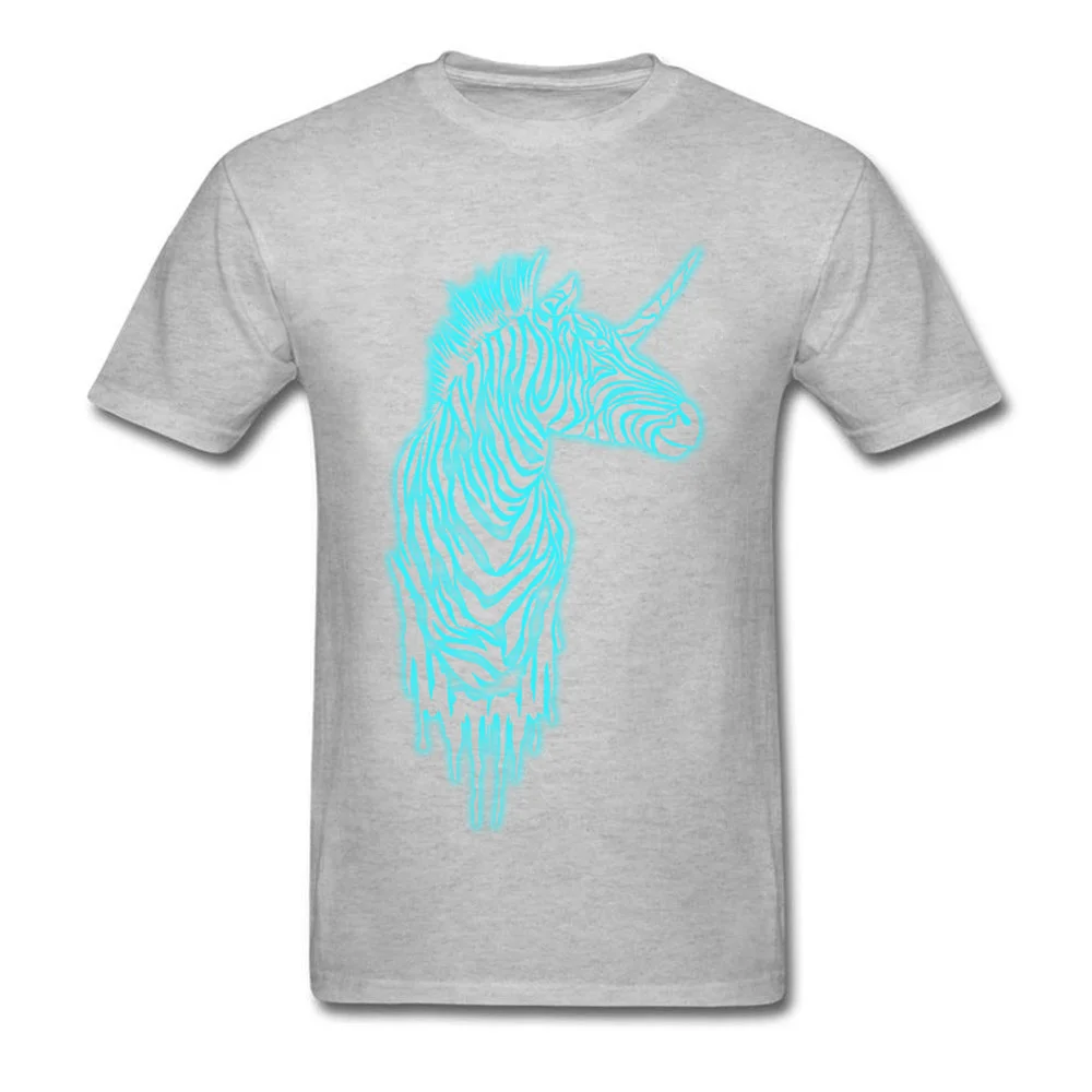 glowing zebras 100% Cotton T Shirt for Male Short Sleeve Design Tops T Shirt 2018 Newest Autumn O-Neck Clothing Shirt Design glowing zebras grey