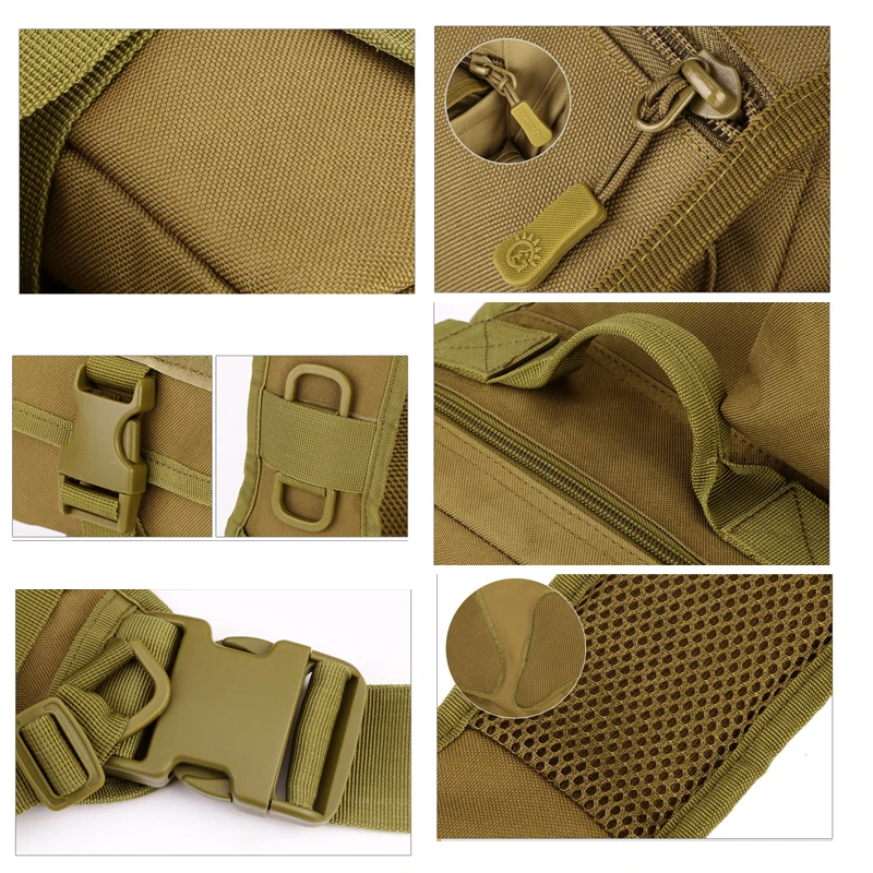 Мужской многофункциональный рюкзак Ranger, тактическая сумка на плечо с системой Molle, открытая нагрудная сумка-мессенджер, военная техника X209