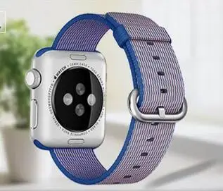 Новое поступление нейлоновый ремешок для apple watch, ремешок 42 мм, 38 мм, 40 мм 44 спортивный браслет и ткани, нейлоновый ремешок для наручных часов iwatch, версия 1/2/3/4 - Цвет ремешка: royal blue