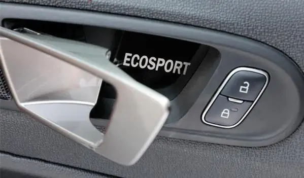 Превосходное качество Нержавеющая сталь дверная табличка обрезки в автомобильной двери для Ford Ecosport стайлинга автомобилей