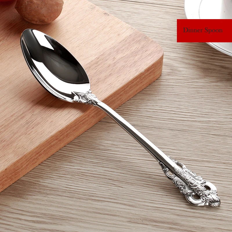 4 шт. набор столовых приборов из нержавеющей стали|silver dinnerware sets|dinnerware setknife fork |
