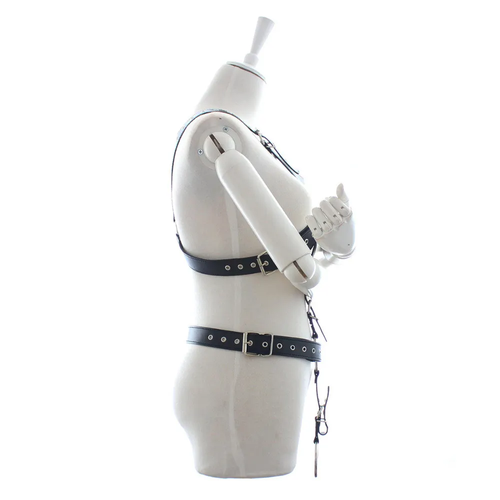 Fullyoung кожаные ремни пастельные мужские дизайнерские белье регулируемые металлические пряжки талии тела Связывание Клубная одежда игрушки для мужчин
