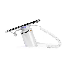 (30 set /lot )Remote Control Adhesive Fixed White Color ABS Material Alarming Mobile Phone Security Display Stand