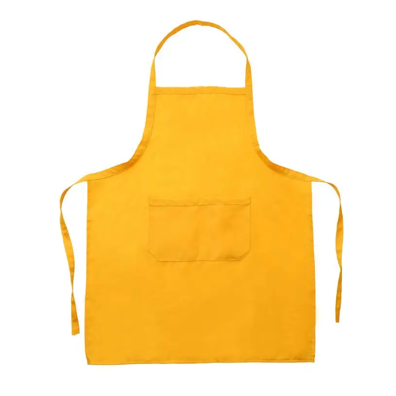 2018 новый простой унисекс кухонный фартук для работы с питанием Tabard двойным