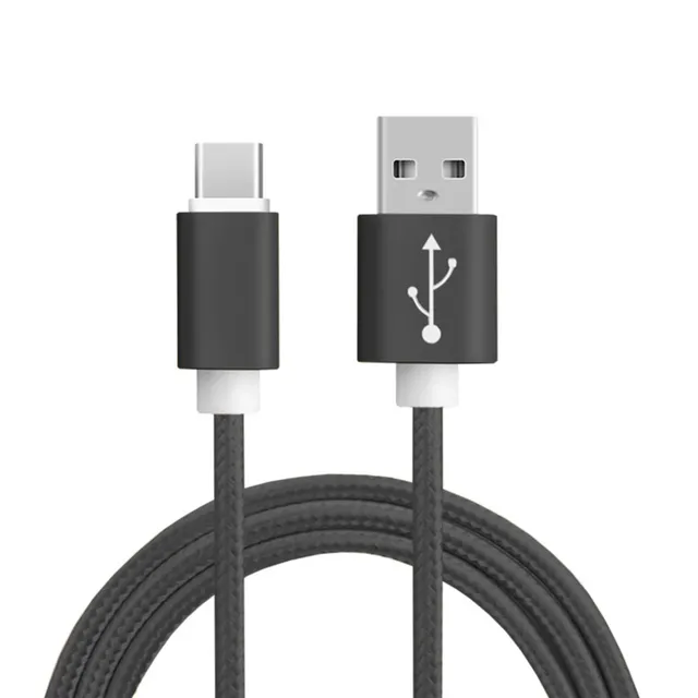 Robotsky USB Type C Cable Nylon Braid 2A Fast Type-C Charging Data Cable for Samsung LG Oneplus 0.25M 1M 1.5M 2M USB-C Cable