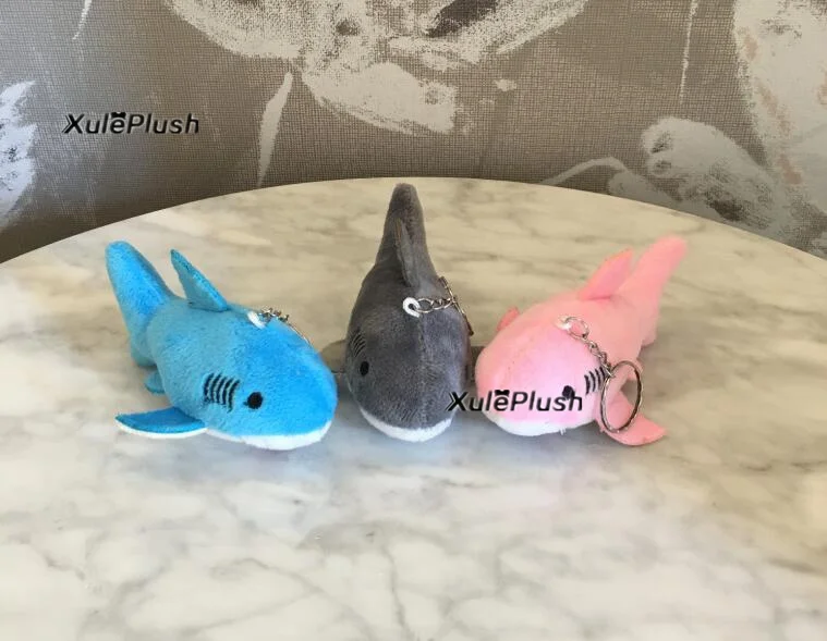 

3Colors - Mini 10CM and 18cm Approx. Shark DOLL , Plush Stuffed Animal Shark Key chain Pendant Plush Toys , Plush TOY DOLL
