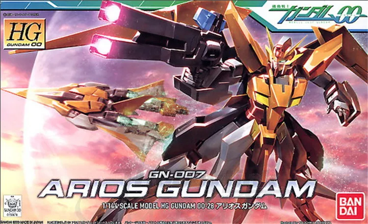 1/144 HG 00 GN 007 Arios Gundam мобильный костюм сборные модели наборы фигурки пластмассовые