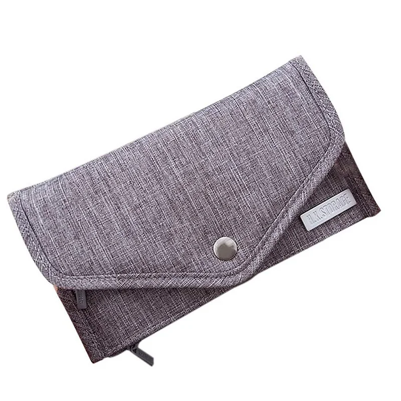 

Slim Travel Passport Case Wallet for Women Family Document Organizer Nylon Hasp Holder Credit Cards Case