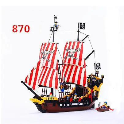 

Black Pearl Pirates Ship Compatible Legoings 6285 Enlighten 308 Building Blocks Bricks Educational Toys Festival Gifts