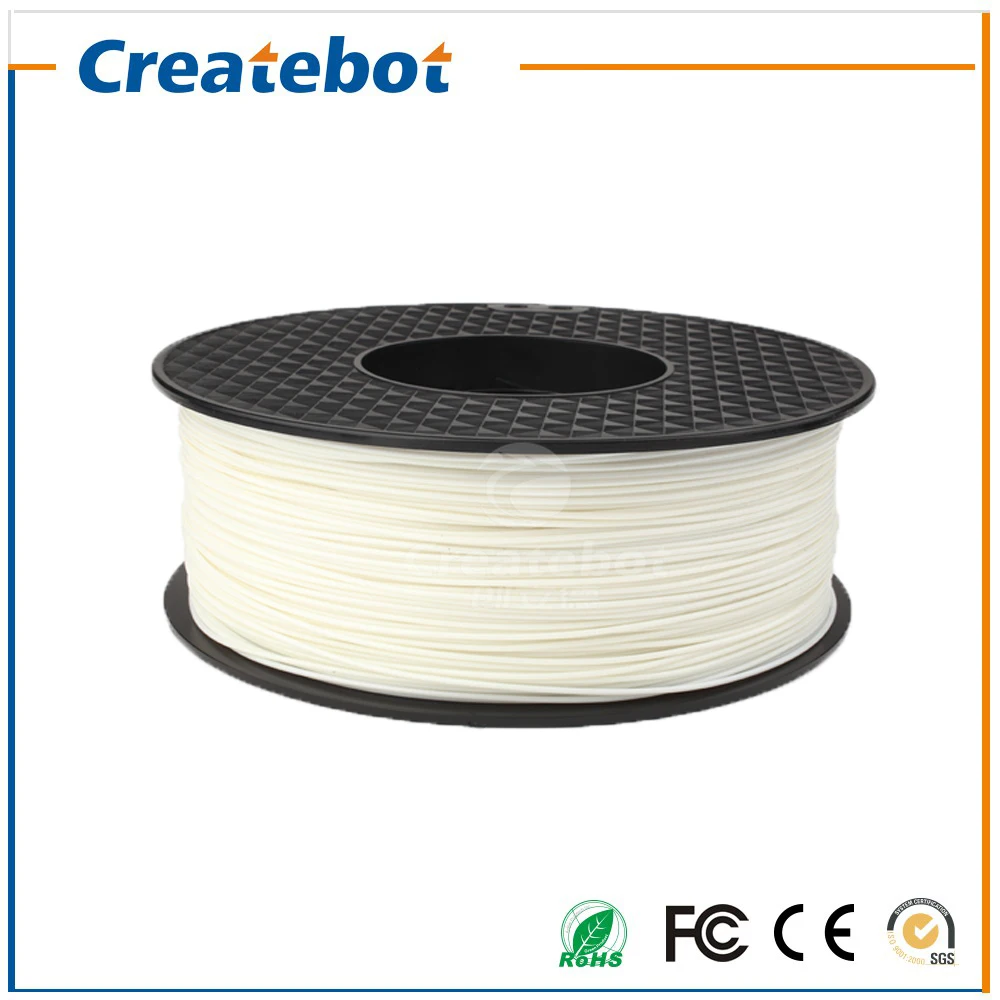 Natural Color 1.75mm Createbot ABS Filament Net Weight 1kg Every Roll