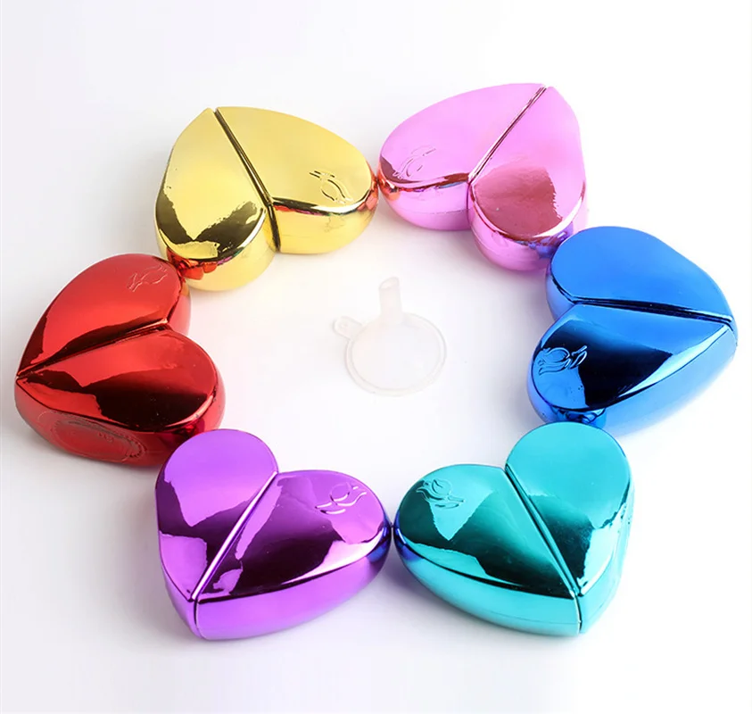 

25ml Sweet Heart Shaped Glass Perfume Bottles with Spray Refillable Empty Perfume Atomizer for Ladies Empty Cosmetic Bottle