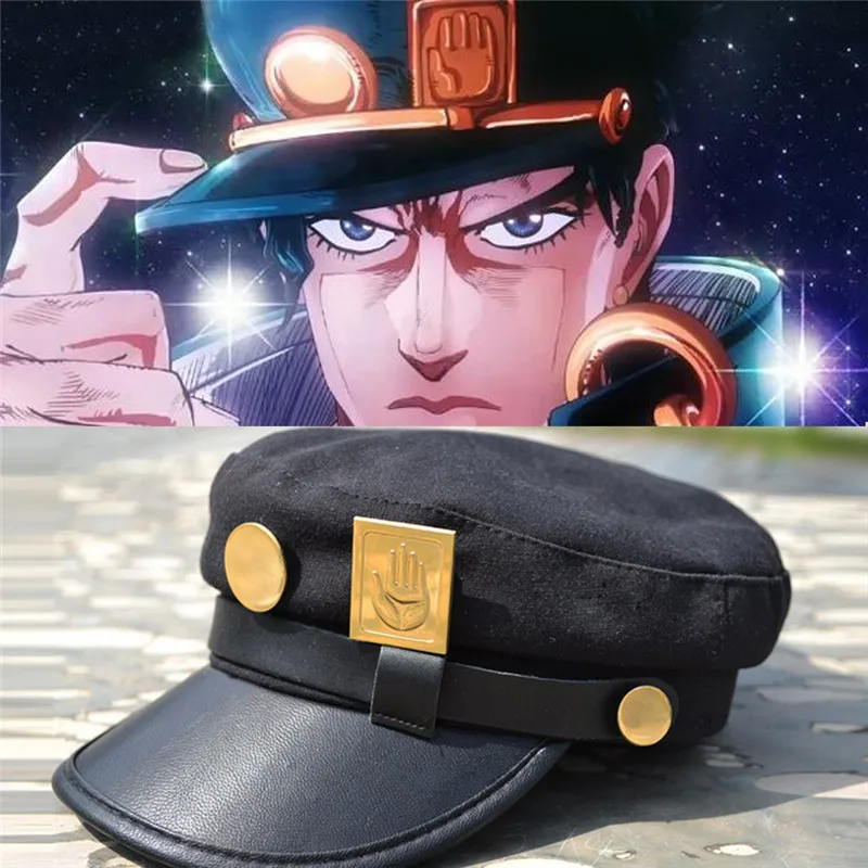 Аниме Необычные приключения Джоджо Джозеф армейский Военный Jotaro Kujo JoJo Кепка значок анимация