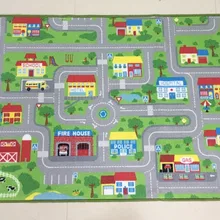 Игровой ковер для городской жизни, городской школьный больничный участок, банк, отель, книжный магазин, мастерская управления, Ферма для мальчика, карта улицы, ковер
