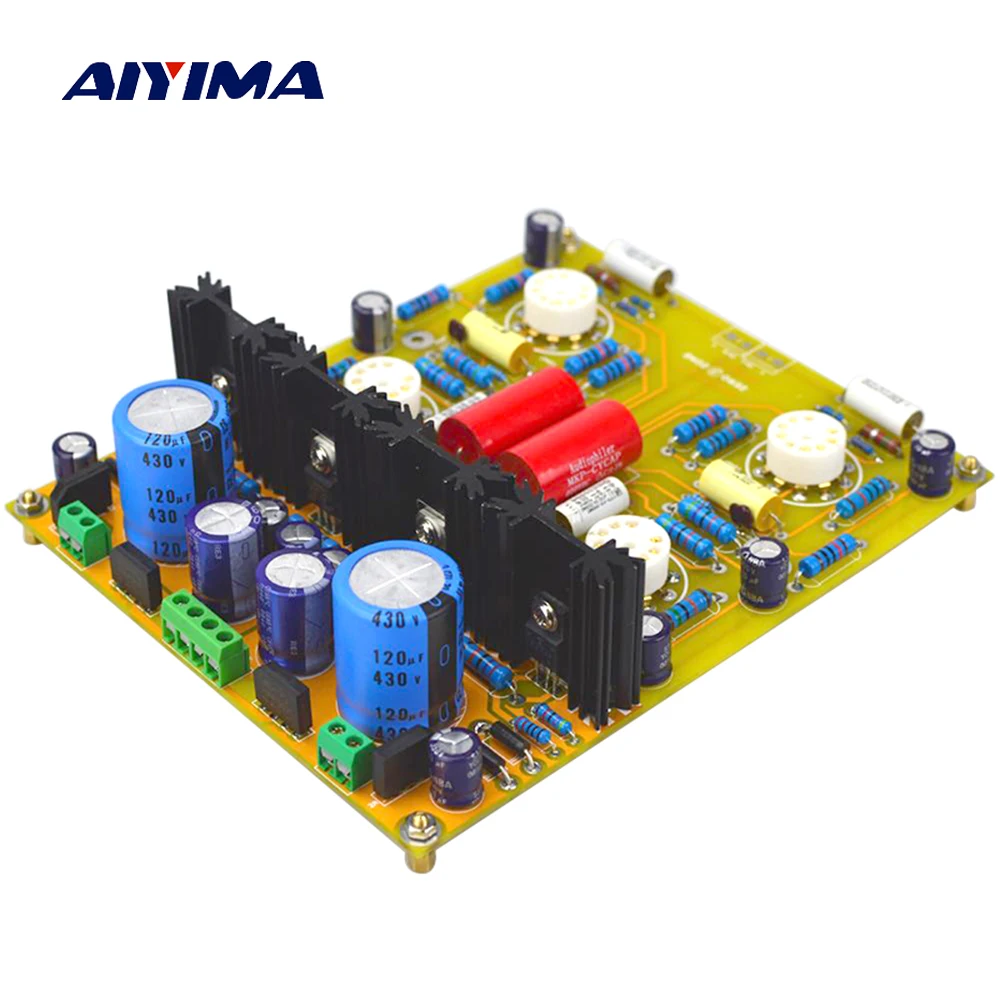 

Aiyima Tube Pre Audio Amplifier Board PRT05A Vacuum Tube Bile Preamplifier Board Dual Channel Refers to Conard-Johnson
