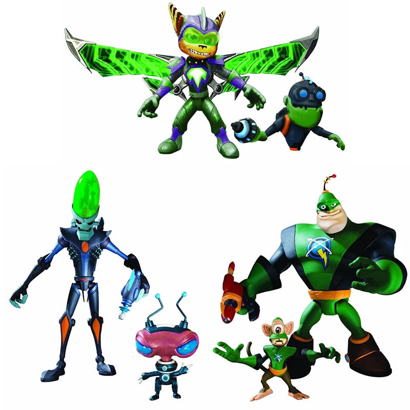 Новая игра трещотка и Clank Captain Qwark Dr. Гнущийся бронированный храповик фигурка