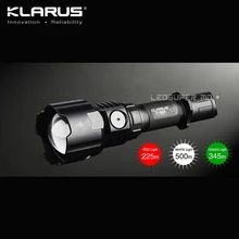 Original KLARUS FH10-BAC CREE XP-L HI V3 LED Adjustable Beam Long Range Zoom Flashlight with 3400mAh Battery and Charger