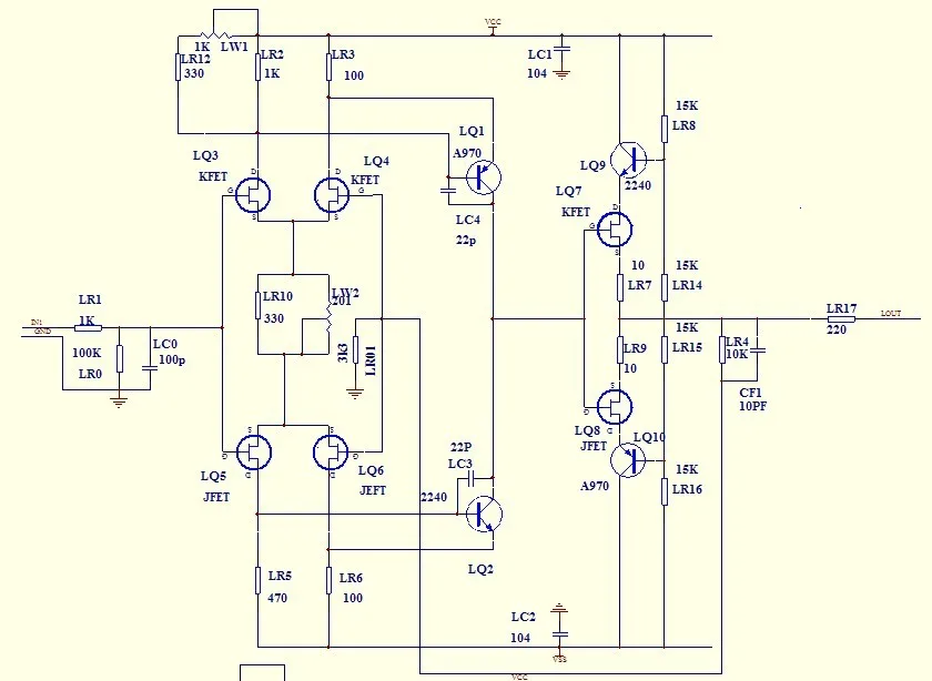 DIY kit имитация JC-2 предусилитель класса А двойные дифференциальные 2SK246/J103 вход полевого транзистора на усилитель платы