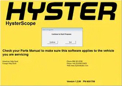 Hyster область V1.2.66 для B222, C222, D222