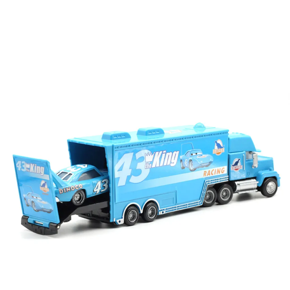 Disney Pixar тачки Mack Lightning McQueen& Chick Hicks& King& Fabulous Hudson игрушечный автомобиль 1:55 свободная Новинка и