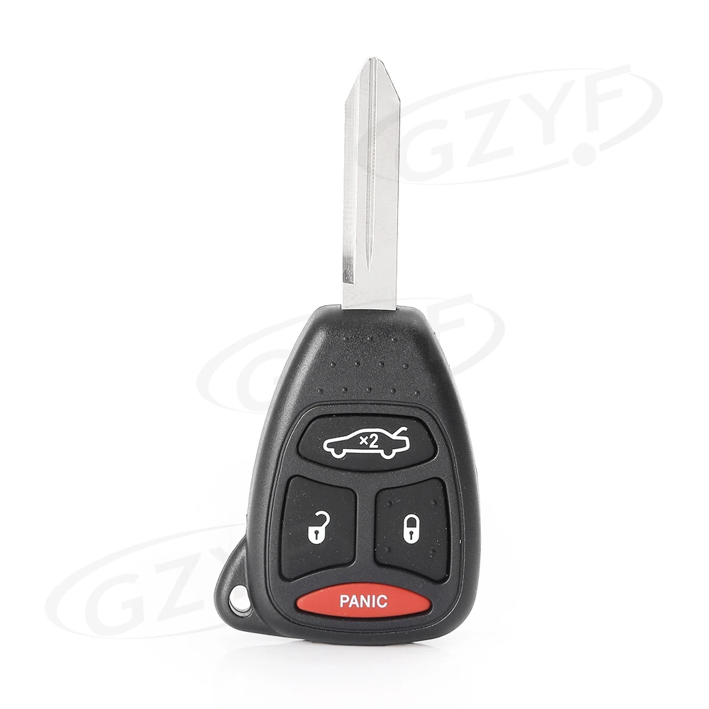 4 Button Remote Car Key Shell Case for 2008 Dodge Ram 1500 Replacement Fob Case