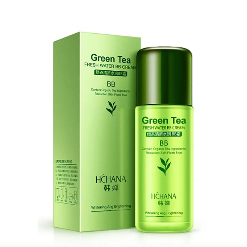 

New Green Tea BB cream Face Care Foundation Base BB CC Cream Makeup Foundation Concealer Brightening Whitening Concealer Primer