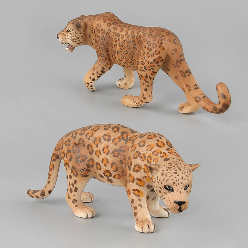 TELOTUNY Статуэтка "Леопард образования и науки Leopard животных модель украшение, Статуэтка игрушки для детей подарок Childred игрушки Горячее предложение J23