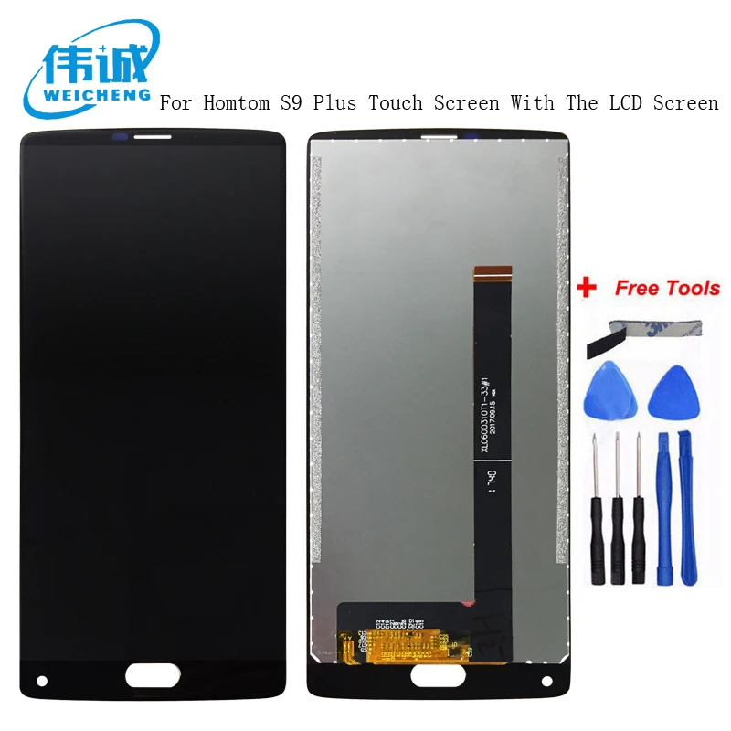 

WEICHENG 720*1440 For Homtom S9 PLUS LCD Display and Touch Screen 5.99 Inch Repair Parts For Homtom S9 PLUS Accessory+Free Tools