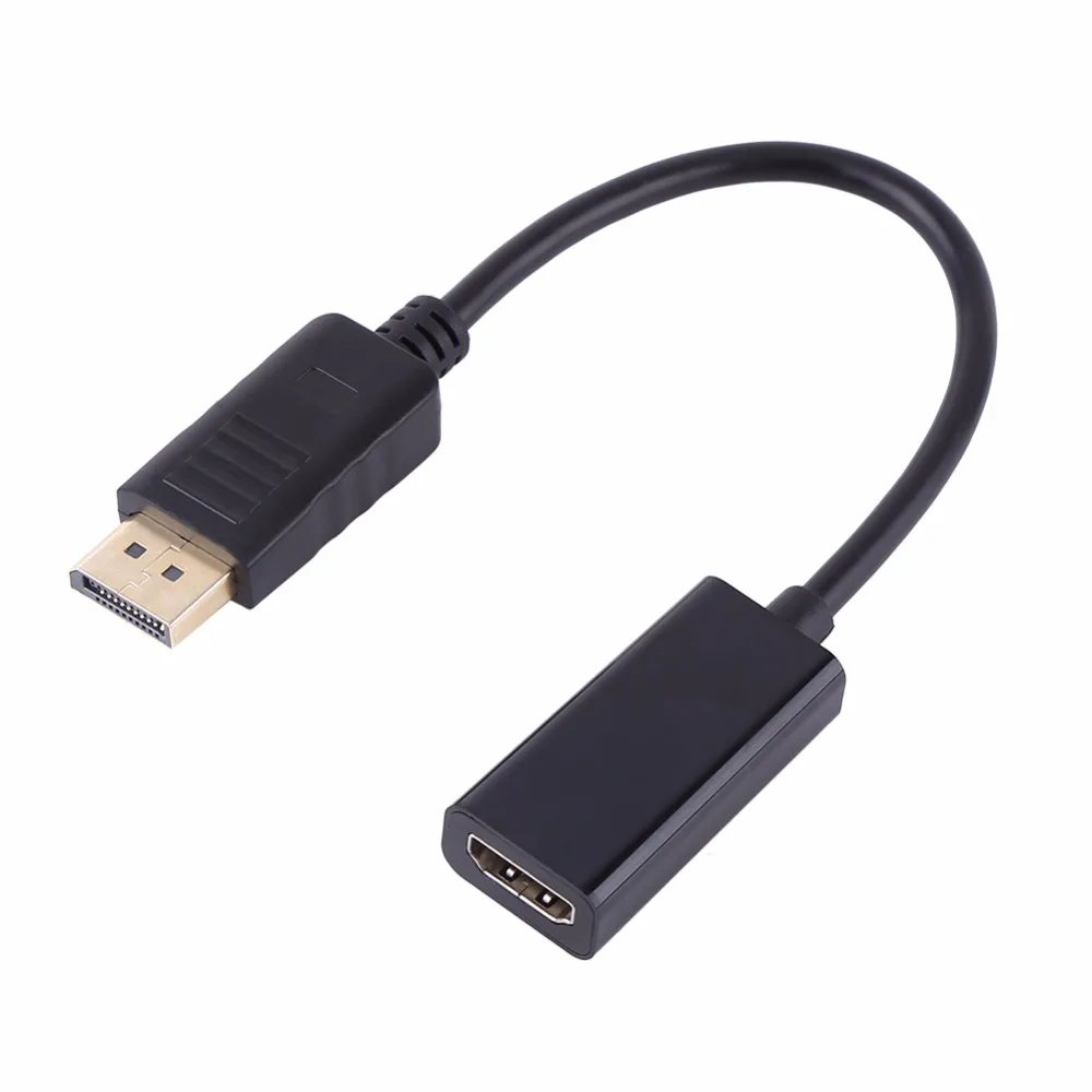 

100pcs/Lot, DP Displayport Male to HDMI Female Cable Converter Adapter for Apple Samsung HP DELL PC laptop, Free shipping