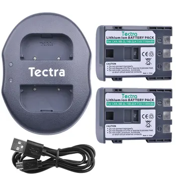 

Tectra 2pcs 1100mAh NB-2L NB-2LH Battery+USB Dual Charger for Canon 350D 400D G7 G9 S30 S40 z1 NB2L NB2LH Rechargeable Battery
