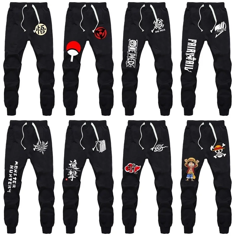 New Sports Sweat Pants Straight Pants Anime Dragon Ball Naruto ONE PIECE Fairy Tail Sweatpants Jogging Long Pants New Sports Sweat Pants Straight Pants Anime Dragon Ball Naruto ONE PIECE Fairy Tail Sweatpants Jogging Long Pants