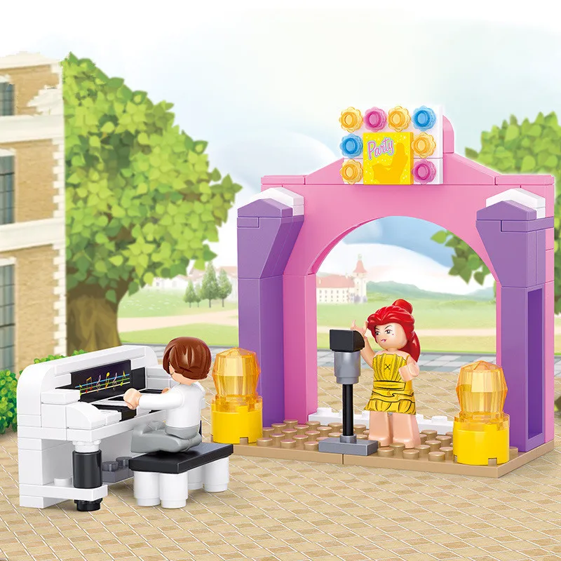

Block piano Model Building Blocks Enlighten piano solo Educational toys kids gift