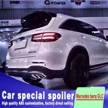 Для Mercedes benz GLC X253 GLC260 C43 GLC200 GLC250 GLC300 заднее стекло крыло высокое качество ABS спойлер грунтовкой или DIY краски