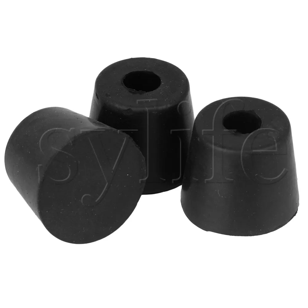 10pcs Round Black Rubber Chair Leg Pad Cover 31x24x25mm Furniture Feet Non-slip | Инструменты