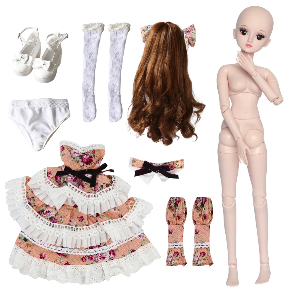 UCanaan 23 6 ''BJD SD кукла с одеждой наряд обувь парик Макияж волос 19 шариковых
