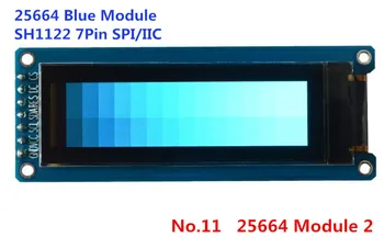 

2.08 inch 31PIN COG Blue/White OLED Screen SH1122G driver 256*64 SPI/I2C/8Bit Parallel Interface adapter board PCB module