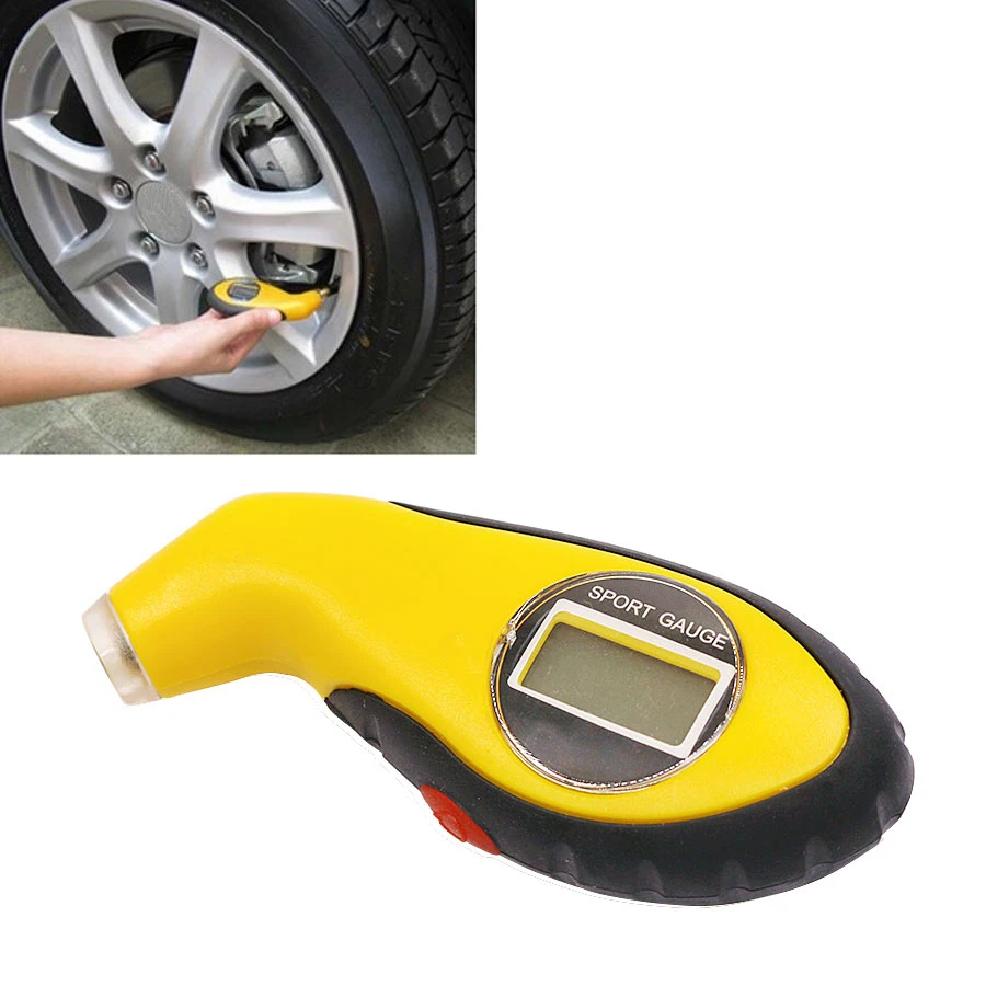 YCCPAUTO цифровой датчик давления в шинах для авто автомобиля мотоцикла ЖК-подсветка шин Датчик давления воздуха тестер Инструменты для ремонта шин