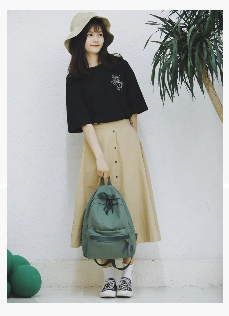 Menghuo High Quality Women Canvas Backpack Teenage Girls Leisure Backpack Bag Vintage Stylish Female School Bag Bookbag Mochilas (2)