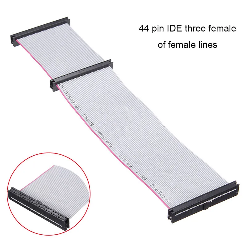 

HIgh Quality IDE Hard Drive Ribbon Cable 44 Pin IDE Female to Female F/F Extension Data Ribbon Cable Line Dual Device Brand New