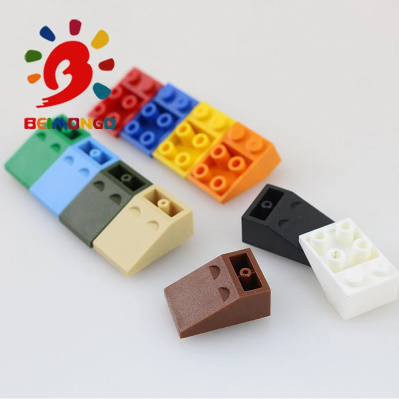 Бесплатная доставка! Строительные блоки BEIMONGO черепица на крышу 2x3/45 перевернутый