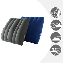 Путешествия надувные подушки легкий экологичный tpu/ПВХ поясничная Подушка поддержка Главная сидение для офиса, машины поясницы спины из сетчатого материала подушка